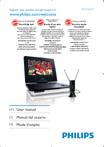 Manual de uso Philips PET729 Reproductor DVD