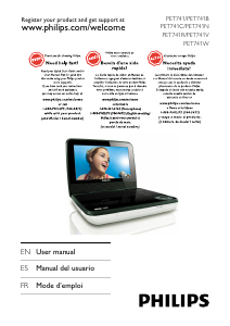 Mode d’emploi Philips PET741N Lecteur DVD
