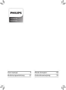 Mode d’emploi Philips HD9762 Friteuse