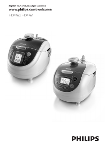 Manual Philips HD4761 Rice Cooker