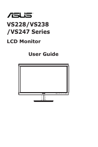 Handleiding Asus VS247 LCD monitor