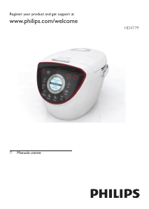 Manuale Philips HD4779 Fornello di riso