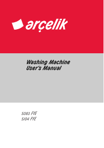 Manual Arçelik 5104 FYE Washing Machine