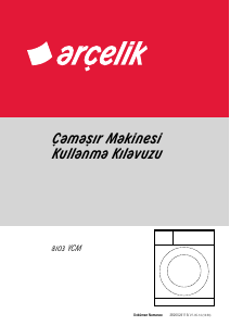 Kullanım kılavuzu Arçelik 8103 YCM Çamaşır makinesi