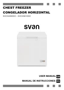 Handleiding Svan SVCH561DDC Vriezer