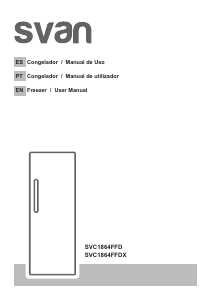 Manual de uso Svan SVC1864FFDX Congelador