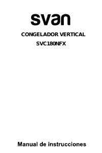 Manual de uso Svan SVC180NFX Congelador