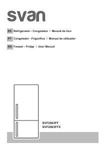 Manual de uso Svan SVF2063FFX Frigorífico combinado