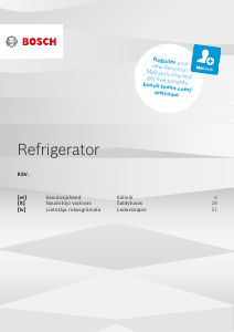 Rokasgrāmata Bosch KSV36BWEP Ledusskapis