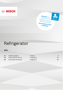 Manual de uso Bosch KSV36VW3P Refrigerador