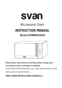 Manual Svan SVMW823GDX Microwave