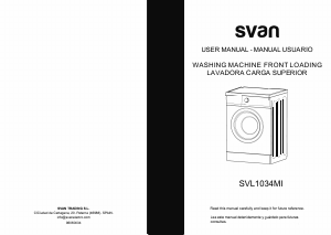 Manual Svan SVL1034MI Washing Machine