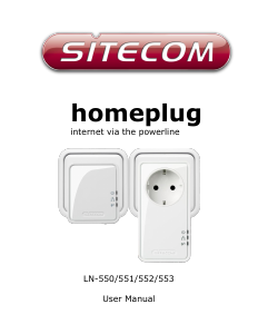 Bruksanvisning Sitecom LN-552 Powerline adapter