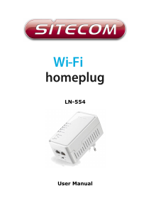 Handleiding Sitecom LN-554 Powerline adapter