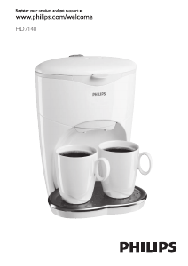 Bedienungsanleitung Philips HD7140 Kaffeemaschine