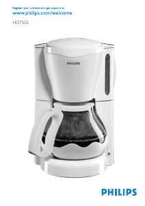 Bedienungsanleitung Philips HD7502 Kaffeemaschine