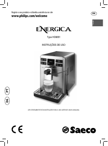 Manual Saeco HD8851 Energica Máquina de café