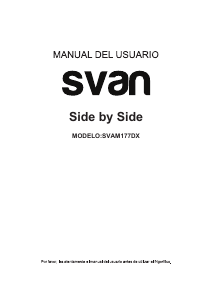 Handleiding Svan SVAM177DX Koel-vries combinatie