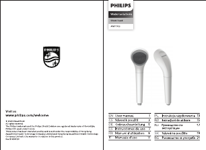 Manuale Philips AWP1705 Soffione doccia