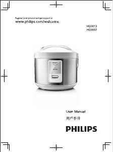 Manual Philips HD3013 Rice Cooker