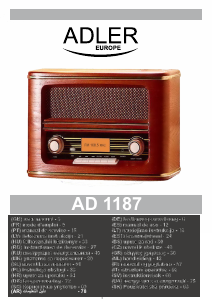Bruksanvisning Adler AD 1187 Radio