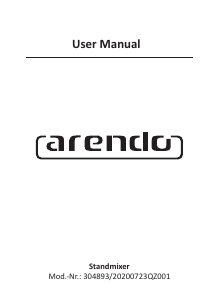 Handleiding Arendo 304893 Standmixer