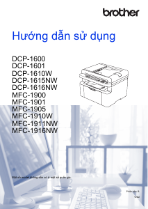 Hướng dẫn sử dụng Brother MFC-1916NW Máy in đa chức năng