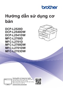 Hướng dẫn sử dụng Brother MFC-L2701DW Máy in đa chức năng