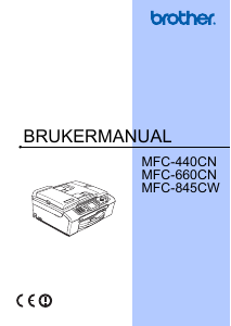 Bruksanvisning Brother MFC-845CW Multifunksjonsskriver