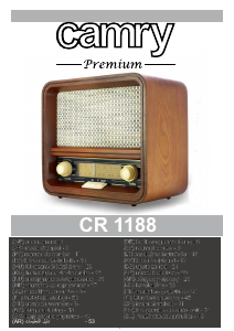 Manual Camry CR 1188 Rádio
