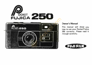 Manual de uso Fujica 250 Pocket Cámara