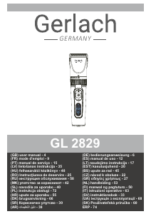 Manual de uso Gerlach GL 2829 Cortapelos