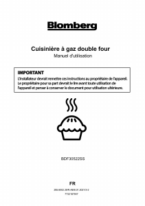 Mode d’emploi Blomberg BDF30522SS Cuisinière