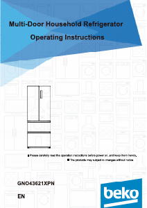 Manual BEKO GNO43621XPN Fridge-Freezer
