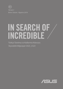 Kullanım kılavuzu Asus C523 Chromebook Dizüstü bilgisayar