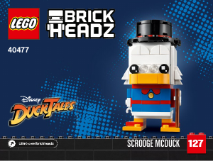 Manual Lego set 40477 Brickheadz Scrooge McDuck Huey Dewey & Louie