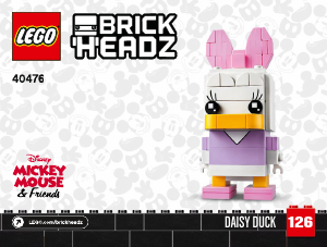 Bedienungsanleitung Lego set 40476 Brickheadz Daisy Duck