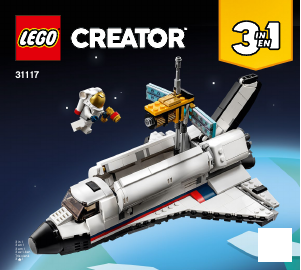 Manual Lego set 31117 Classic Aventura no Vaivém Espacial