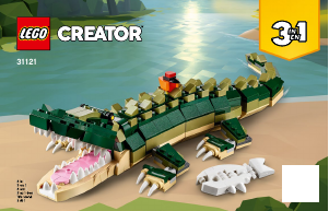 Manual Lego set 31121 Classic Crocodil