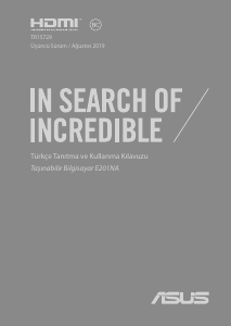 Kullanım kılavuzu Asus E201NA VivoBook Dizüstü bilgisayar