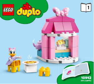 Handleiding Lego set 10942 Duplo Minnie's huis en café