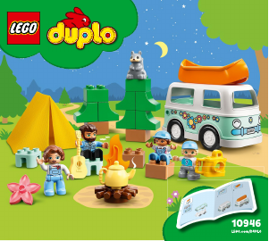 Handleiding Lego set 10946 Duplo Familie camper avonturen