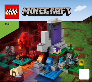 Manuál Lego set 21172 Minecraft Zničený portál