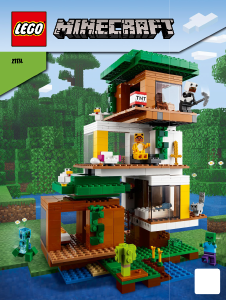 Handleiding Lego set 21174 Minecraft De moderne boomhut