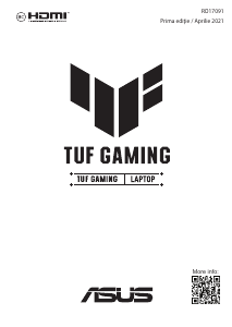 Manual Asus F15 2021 TUF Gaming Laptop