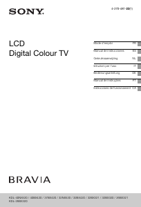 Manual Sony Bravia KDL-32NX520 Televisor LCD