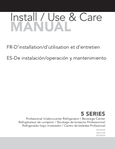 Manual de uso Viking VBUI5150 Refrigerador