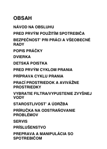 Návod Whirlpool Steam 1200 WP Práčka