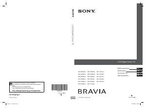 Mode d’emploi Sony Bravia KDL-32W4000 Téléviseur LCD