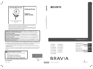 Manual de uso Sony Bravia KDL-32W5730 Televisor de LCD
